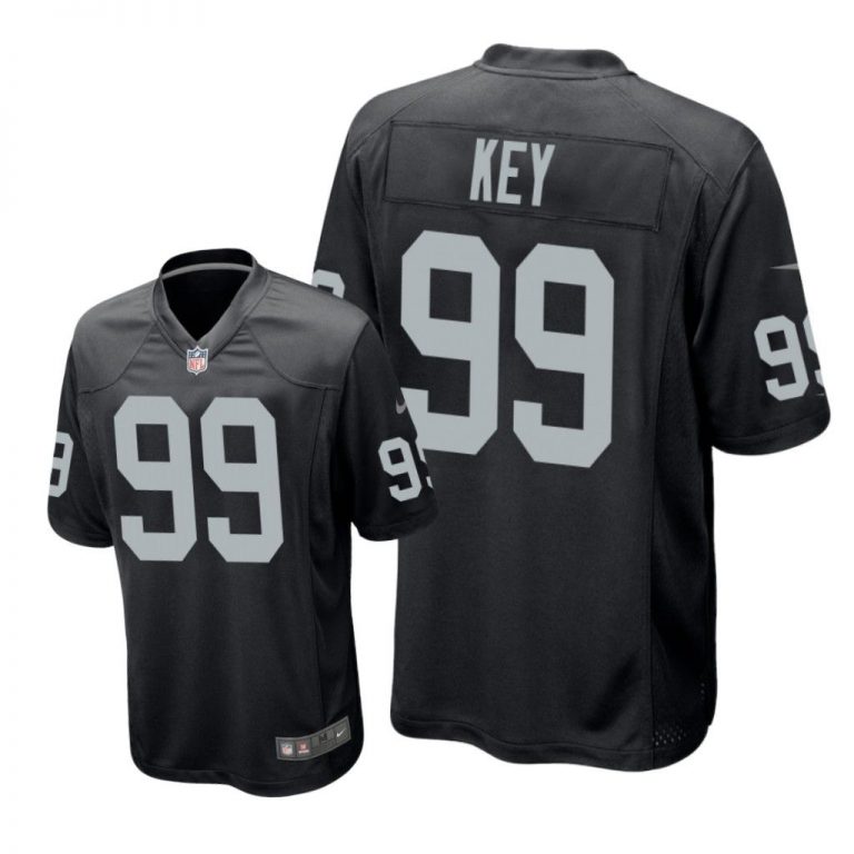 Oakland Raiders #99 Black Men Arden Key Game Jersey