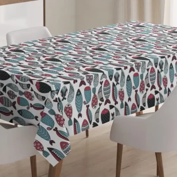 Ocean Sea Creatures 3D Printed Tablecloth Table Decor Home Decor