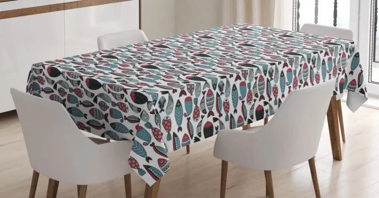 Ocean Sea Creatures 3D Printed Tablecloth Table Decor Home Decor
