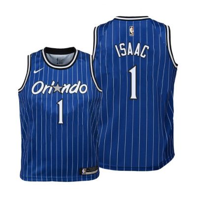 Orlando Magic Jonathan Isaac #1 Hardwood Classics Blue Jersey - Youth