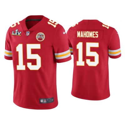 Patrick Mahomes Kansas City Chiefs Super Bowl LV Red Vapor Limited Jersey