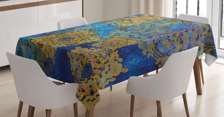 Persian Motif Bohemian 3D Printed Tablecloth Table Decor Home Decor
