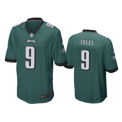 Philadelphia Eagles #9 Green Men Nick Foles Game Jersey