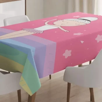 Pique Turn Ballet 3D Printed Tablecloth Table Decor Home Decor