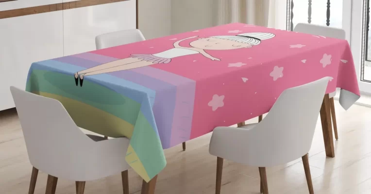 Pique Turn Ballet 3D Printed Tablecloth Table Decor Home Decor