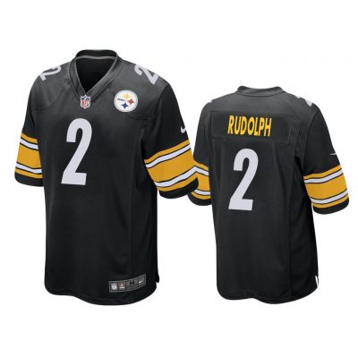Pittsburgh Steelers #2 Black Men Mason Rudolph Game Jersey