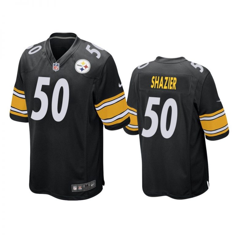 Pittsburgh Steelers #50 Black Men Ryan Shazier Game Jersey