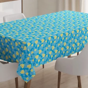 Plumeria Frangipani Spring 3D Printed Tablecloth Table Decor Home Decor