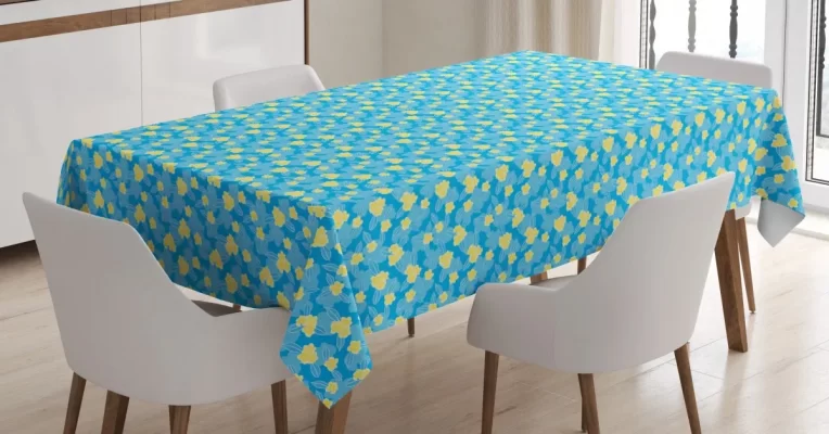 Plumeria Frangipani Spring 3D Printed Tablecloth Table Decor Home Decor