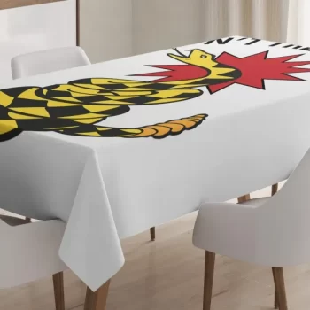 Rattlesnake Warn 3D Printed Tablecloth Table Decor Home Decor