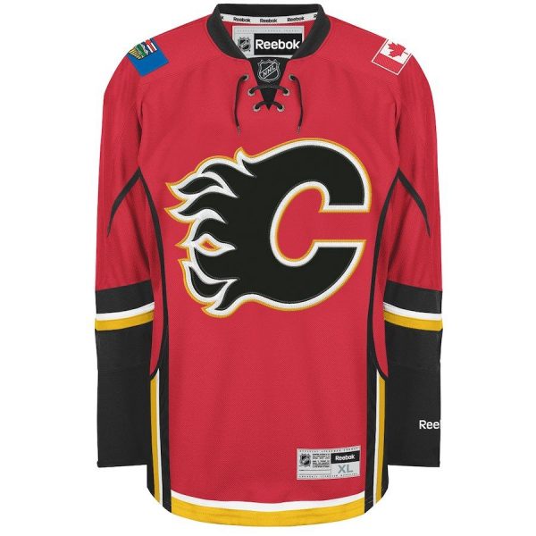 Reebok Calgary Flames Mens Premier Home Jersey - Red