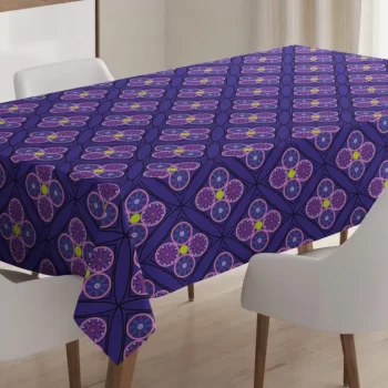 Rhombus With Circle 3D Printed Tablecloth Table Decor Home Decor