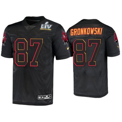 Rob Gronkowski Tampa Bay Buccaneers Black Super Bowl LV Jersey
