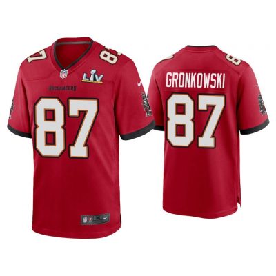 Rob Gronkowski Tampa Bay Buccaneers Super Bowl LV Red Game Jersey