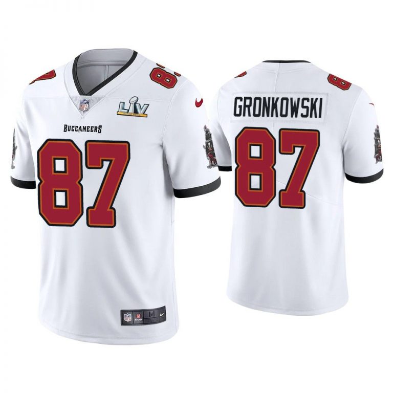 Rob Gronkowski Tampa Bay Buccaneers Super Bowl LV White Vapor Limited Jersey