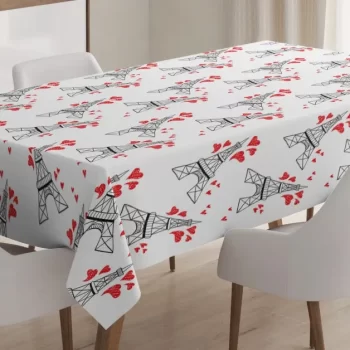 Romance Love Travel 3D Printed Tablecloth Table Decor Home Decor