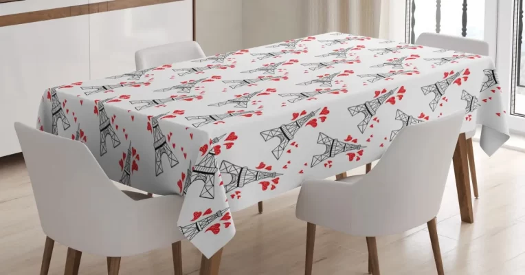 Romance Love Travel 3D Printed Tablecloth Table Decor Home Decor