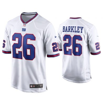 Saquon Barkley New York Giants White Game Alternate Jersey