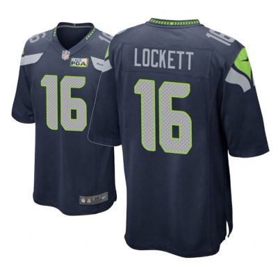 Seattle Seahawks #16 Navy Men Tyler Lockett Game Jersey