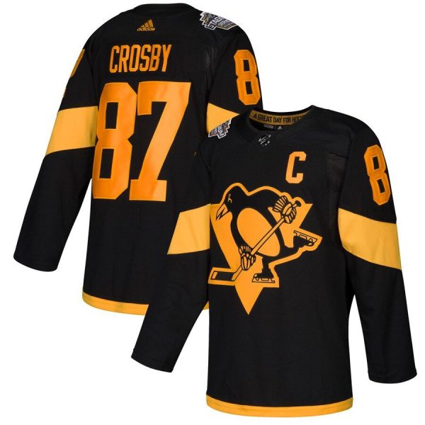 Sidney Crosby Pittsburgh Penguins 2019 NHL Stadium Series Player Jersey Black
