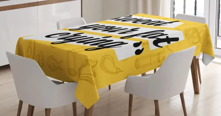 Sweat Is Your Fat Humor 3D Printed Tablecloth Table Decor Home Decor