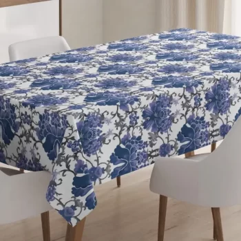 Symmetrical Oriental Nature 3D Printed Tablecloth Table Decor Home Decor