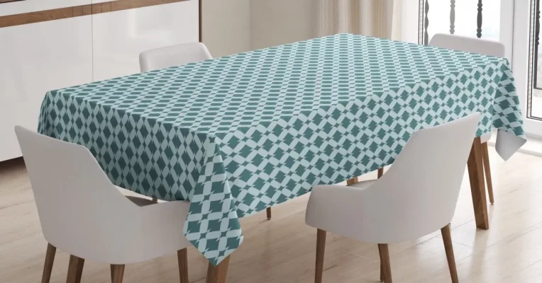 Symmetrical Zigzag Stripes 3D Printed Tablecloth Table Decor Home Decor