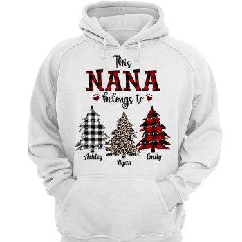 This Grandma Belongs To Christmas Personalized Hoodie Sweatshirt