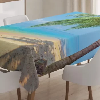 Tropic Botanic Image 3D Printed Tablecloth Table Decor Home Decor
