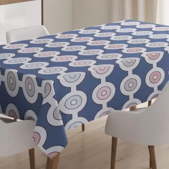 Vintage Disc Shaped Motif 3D Printed Tablecloth Table Decor Home Decor
