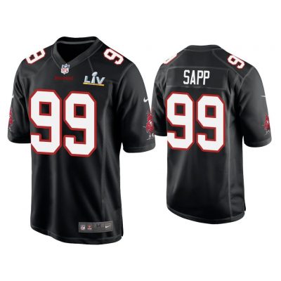 Warren Sapp Tampa Bay Buccaneers Super Bowl LV Black Game Fashion Jersey