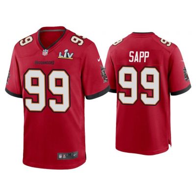 Warren Sapp Tampa Bay Buccaneers Super Bowl LV Red Game Jersey