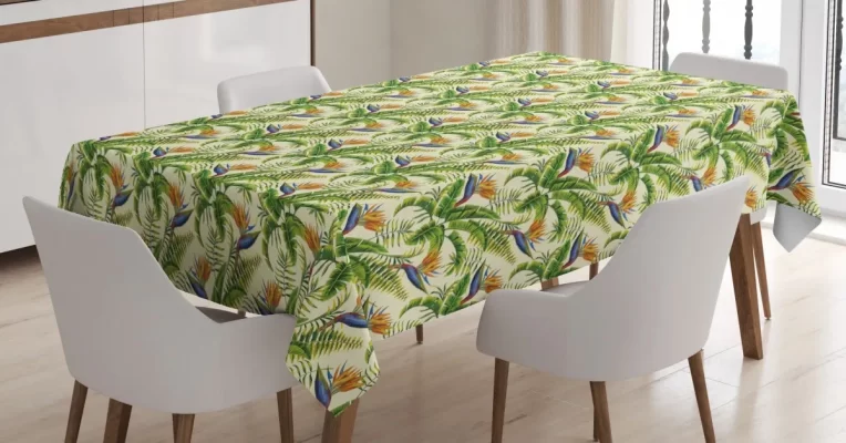 Wilderness Herbs In Jungle 3D Printed Tablecloth Table Decor Home Decor