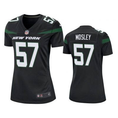 Women 2019 C.J. Mosley #57 New York Jets Black Game Jersey