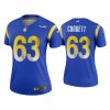 Women 2020 Austin Corbett Los Angeles Rams Royal Legend Jersey