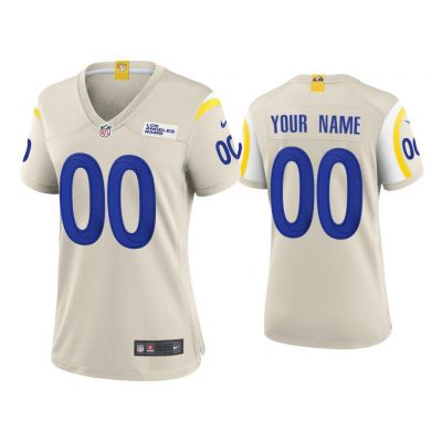 Women 2020 Custom Los Angeles Rams Bone Game Jersey