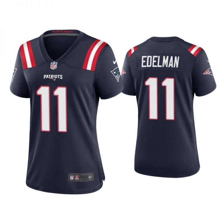 Women 2020 Julian Edelman New England Patriots Navy Game Jersey