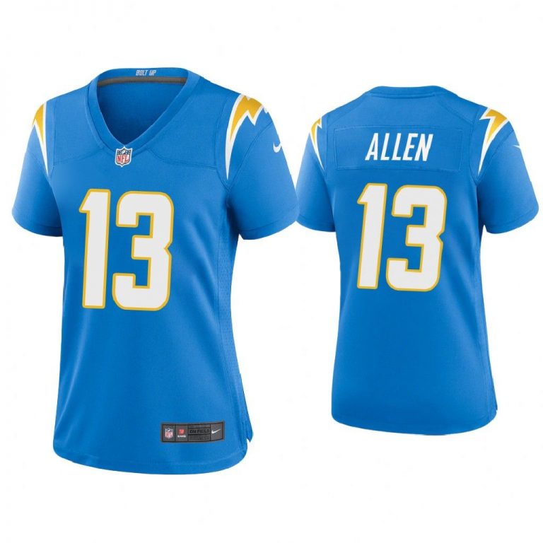 Women 2020 Keenan Allen Los Angeles Chargers Powder Blue Game Jersey