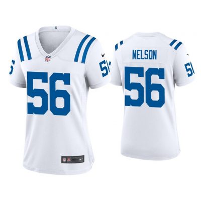 Women 2020 Quenton Nelson Indianapolis Colts White Game Jersey