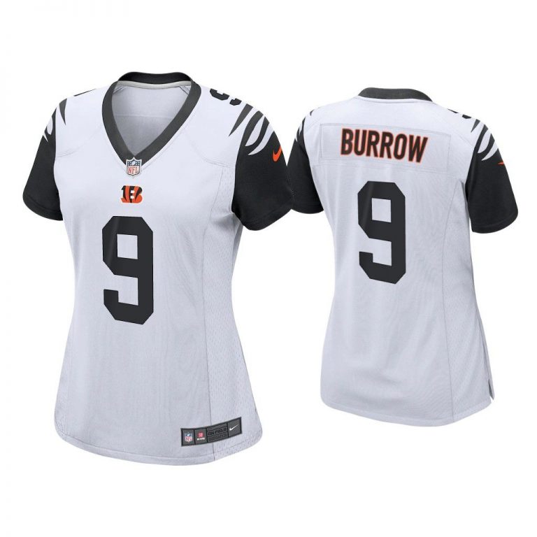 Women 2021 Joe Burrow Cincinnati Bengals Black Alternate Game Jersey