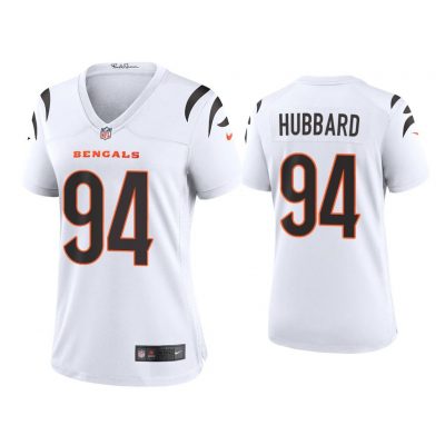 Women 2021 Sam Hubbard Cincinnati Bengals White Game Jersey