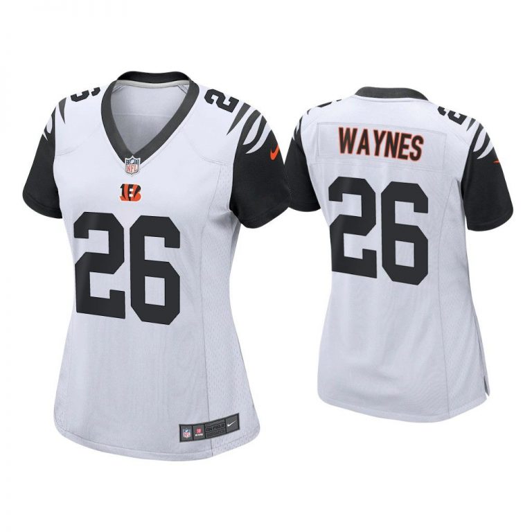 Women 2021 Trae Waynes Cincinnati Bengals Black Alternate Game Jersey