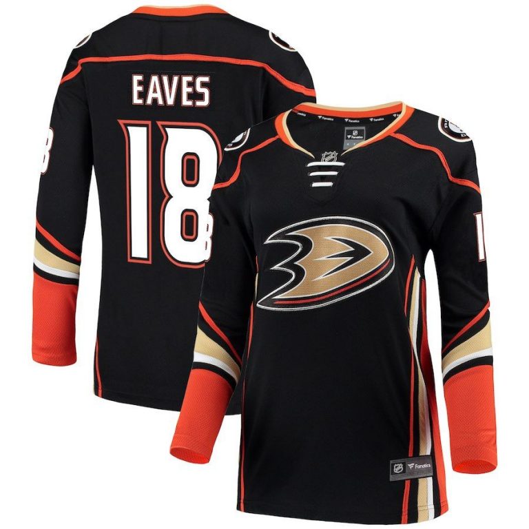 Women Anaheim Ducks Patrick Eaves Black Breakaway Jersey