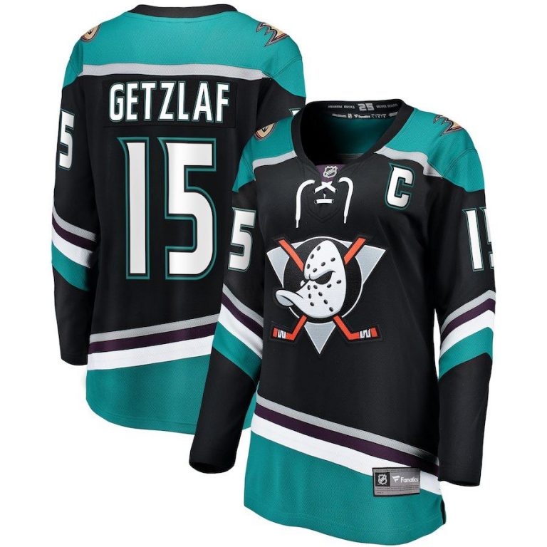 Women Anaheim Ducks Ryan Getzlaf Black Alternate Breakaway Player Jersey