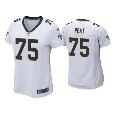 Women Andrus Peat New Orleans Saints White Game Jersey