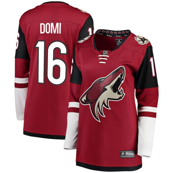 Women Arizona Coyotes Max Domi Maroon Home Breakaway Player Jersey