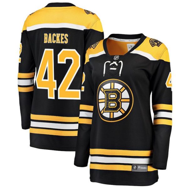 Women Boston Bruins David Backes Black Breakaway Player Jersey