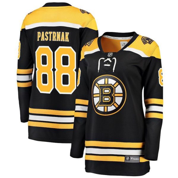 Women Boston Bruins David Pastrnak Black Breakaway Player Jersey