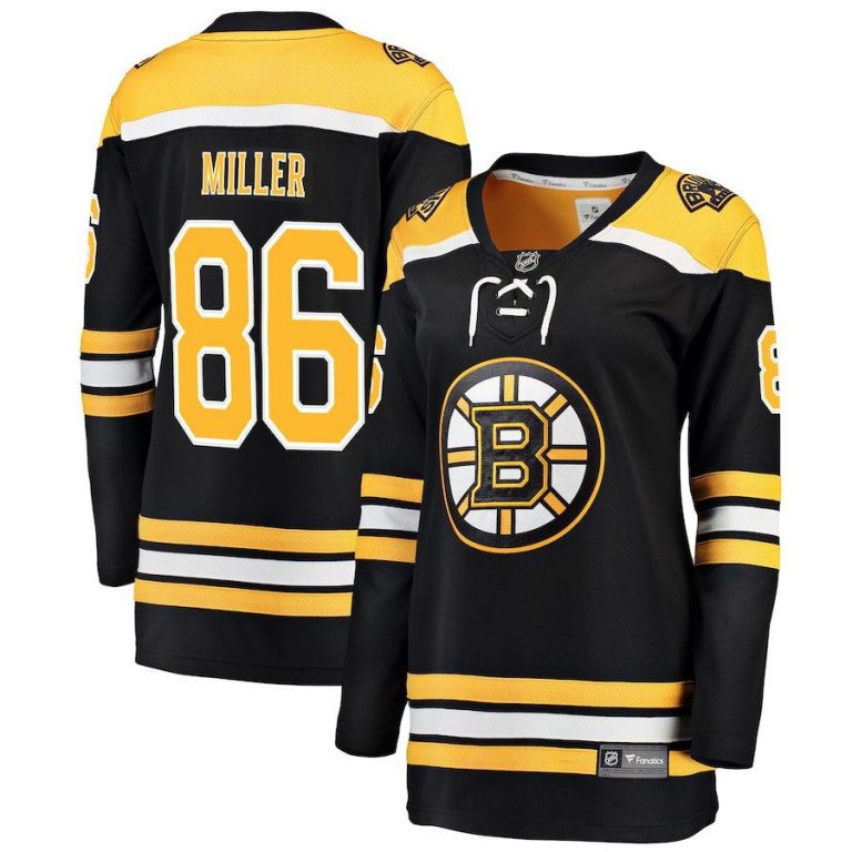 Women Boston Bruins Kevan Miller Black Breakaway Player Jersey