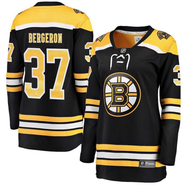 Women Boston Bruins Patrice Bergeron White Breakaway Player Jersey